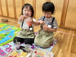 〜ピクニックごっこ〜ジュースをどうぞ！