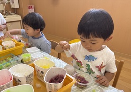 『ポリマー遊び』お料理して遊んだよ