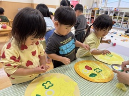 ピザ作り⭐︎ ピーマンのせよ〜っと