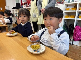 ゆりさんが作ってくれたスイートポテトおいしい！