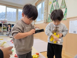 大掃除！使ったおもちゃを掃除したよ！